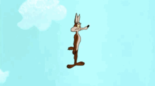 Wile E. Coyote falling